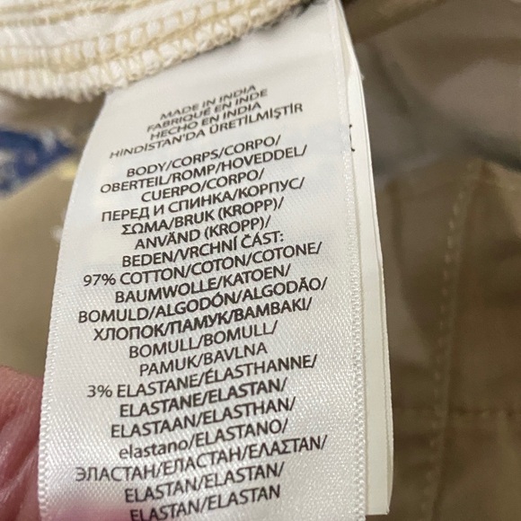 Ralph Lauren Tan Paint-Splatter Chinos - Picture 6 of 6